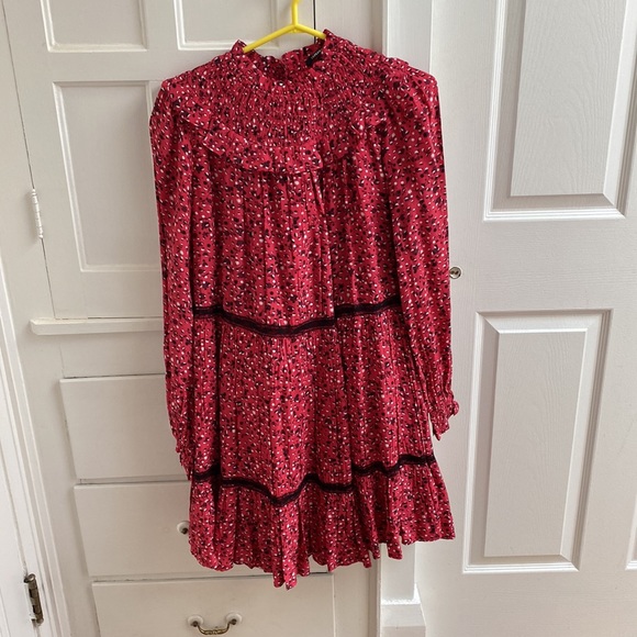 Scotch and Soda Longsleeve Smocked & Tiered Dress - Picture 3 of 5